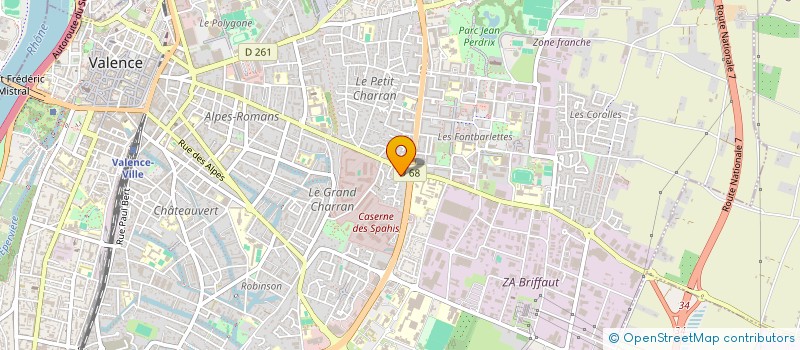 localisation de l'entreprise L'ORCHIDEE  VALENCE