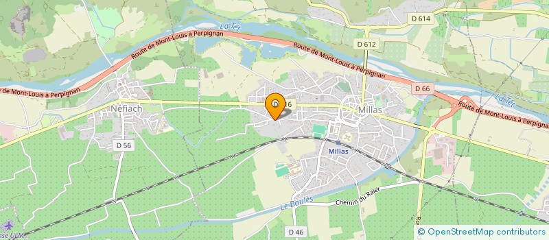 localisation de l'entreprise L'ORCHIDEE  MILLAS