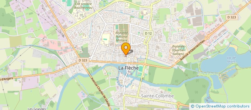 localisation de l'entreprise L'ORCHIDEE  LA FLECHE