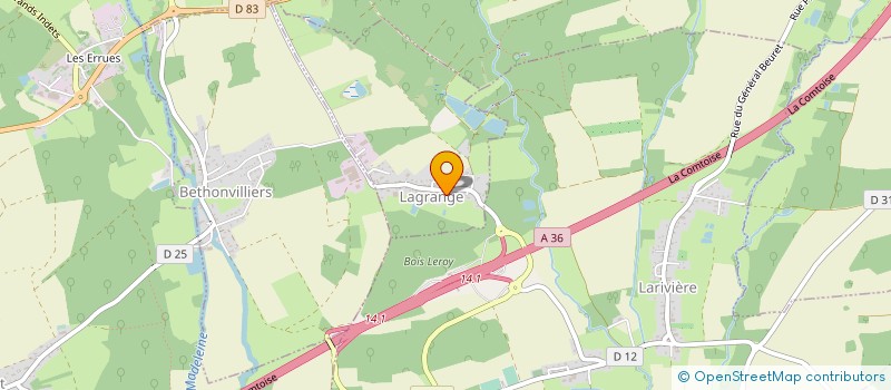 localisation de l'entreprise L'ORCHIDEE à LAGRANGE