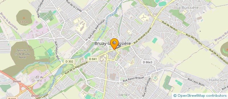 localisation de l'entreprise L'ORCHIDEE à BRUAY-LA-BUISSIERE