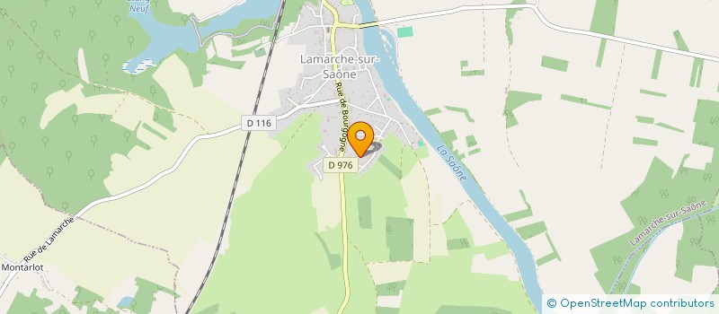 localisation de l'entreprise L'ORCHIDEE  LAMARCHE-SUR-SAONE