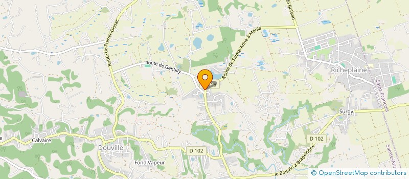 localisation de l'entreprise L'ORCHIDEE BLEUE  SAINTE-ANNE