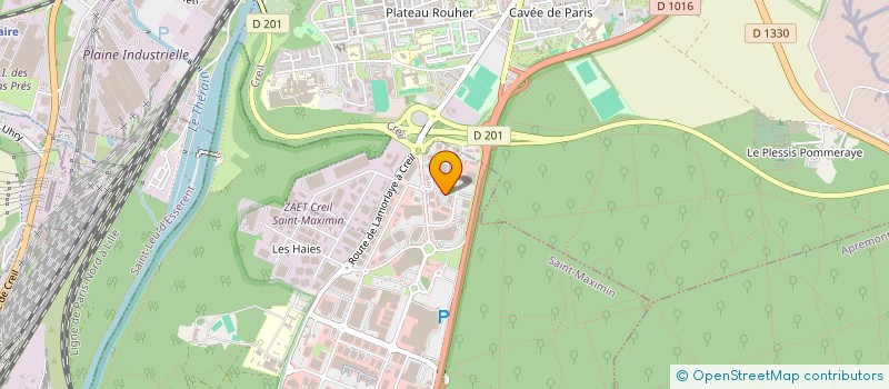 localisation de l'entreprise L'ORCHIDEE CREIL  SAINT-MAXIMIN