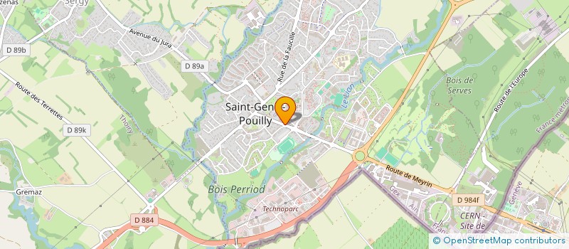 localisation de l'entreprise L'ORCHIDEE FLEURS SARL à SAINT-GENIS-POUILLY