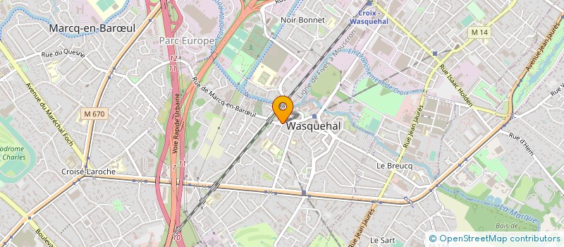 localisation de l'entreprise L'ORCHIDEE VERTE  WASQUEHAL