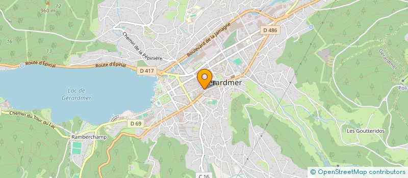 localisation de l'entreprise L'ORCHIS à GERARDMER