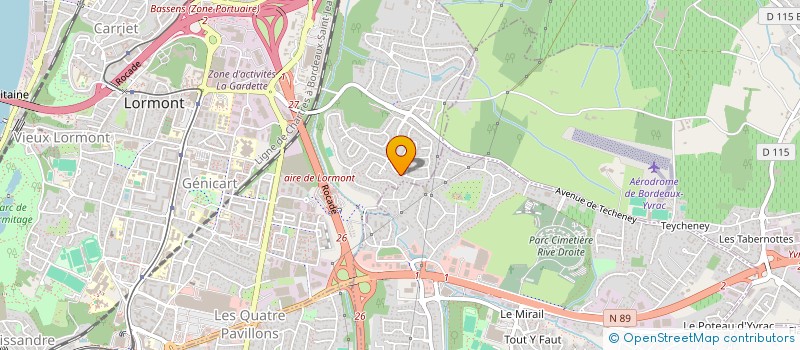 localisation de l'entreprise L ORCHIS DES COLLINES  LORMONT