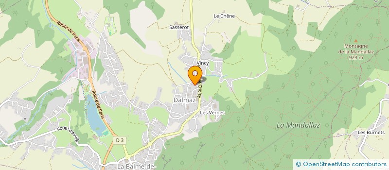 localisation de l'entreprise L'ORCHYDEE  LA BALME DE SILLINGY