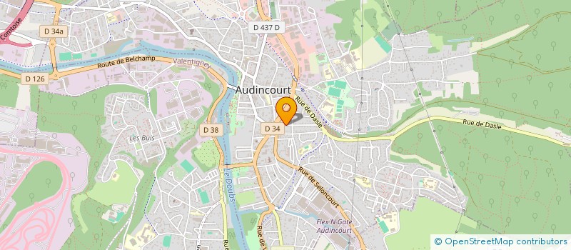 localisation de l'entreprise L ORD' DU JOUR  AUDINCOURT