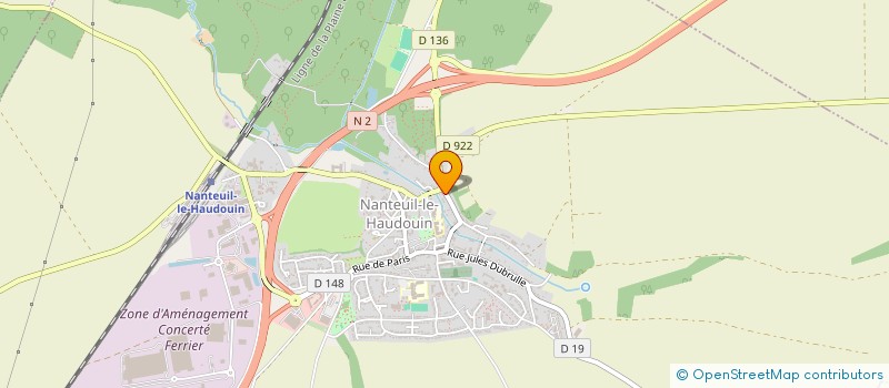 localisation de l'entreprise L ORDRE DU TEMPS-COMPAGNIE MEDIEVALE-PICARDIE-OISE  NANTEUIL-LE-HAUDOUIN