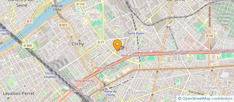 localisation de l'entreprise L'OREAL ALUMNI à CLICHY