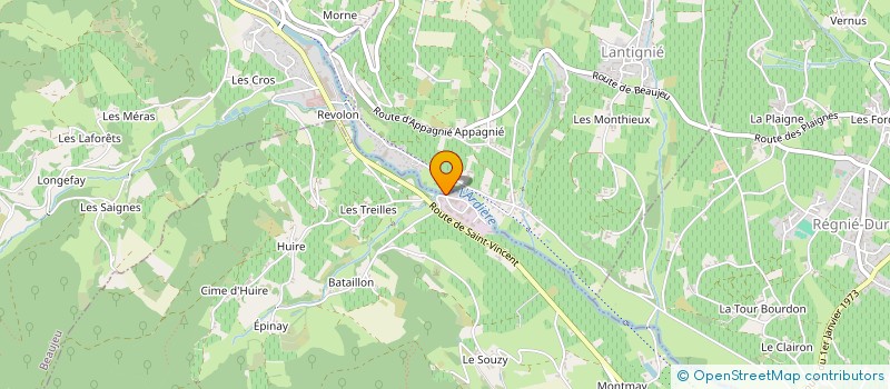 localisation de l'entreprise L'ORECEPTION à QUINCIE-EN-BEAUJOLAIS