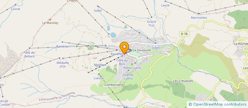 localisation de l'entreprise L'OREE  FONTCOUVERTE-LA-TOUSSUIRE