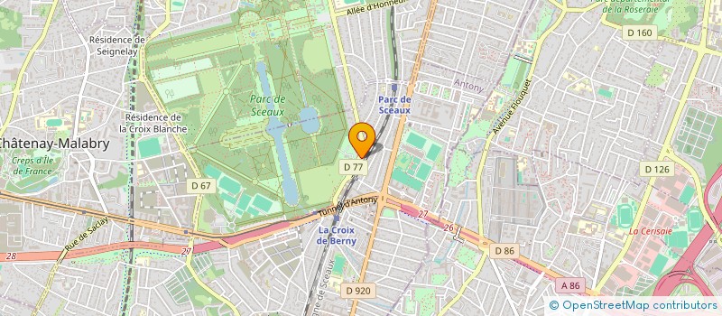 localisation de l'entreprise L'OREE D'HUNEBOURG à ANTONY