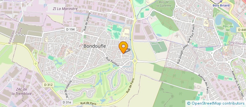 localisation de l'entreprise L'OREE DE BLOIS à BONDOUFLE