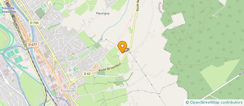 localisation de l'entreprise L'OREE DE DEAUVILLE  VAUVILLE