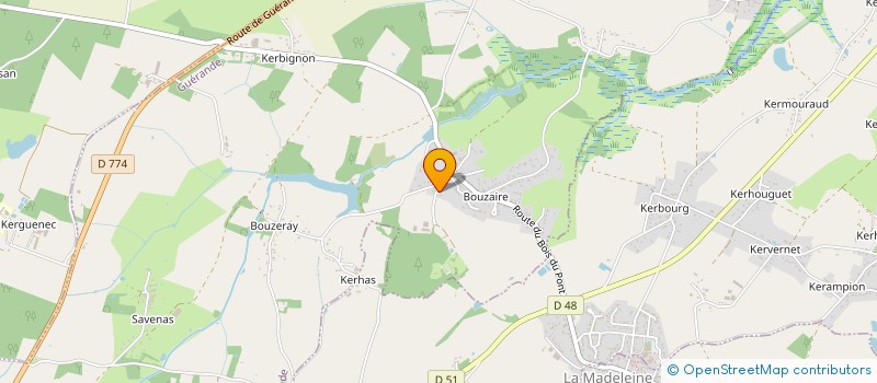 localisation de l'entreprise L'OREE DE KERCABUS à GUERANDE
