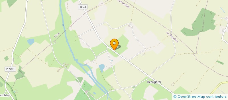 localisation de l'entreprise L'OREE DE LA BRENNE à ARPHEUILLES