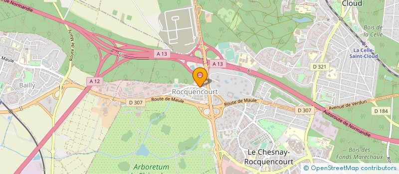 localisation de l'entreprise L'OREE DE LA FORET DE MARLY  LE CHESNAY-ROCQUENCOURT
