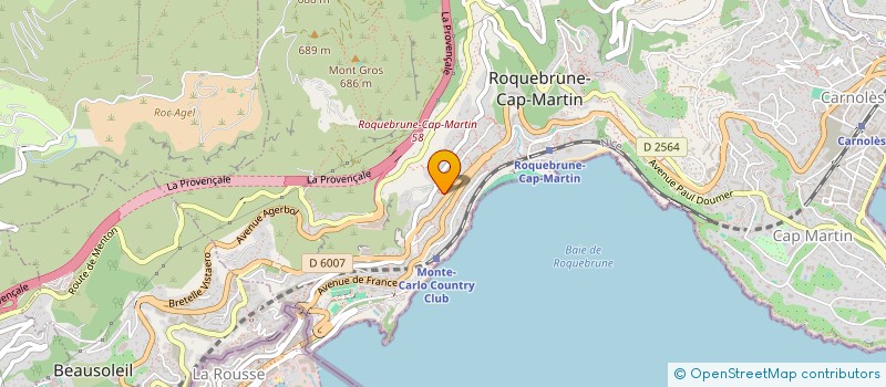 localisation de l'entreprise L OREE DE MONTEE CARLO à ROQUEBRUNE CAP MARTIN