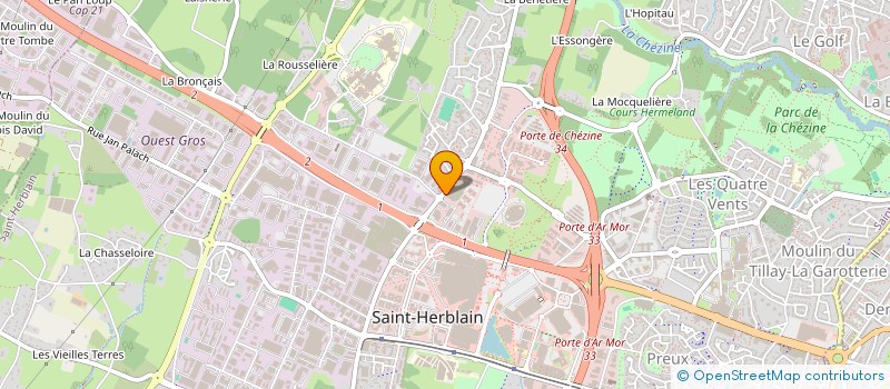 localisation de l'entreprise L'OREE DE NAONED  SAINT-HERBLAIN