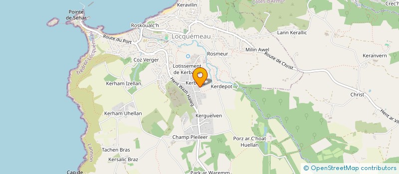 localisation de l'entreprise L'OREE DES FABLES  TREDREZ-LOCQUEMEAU