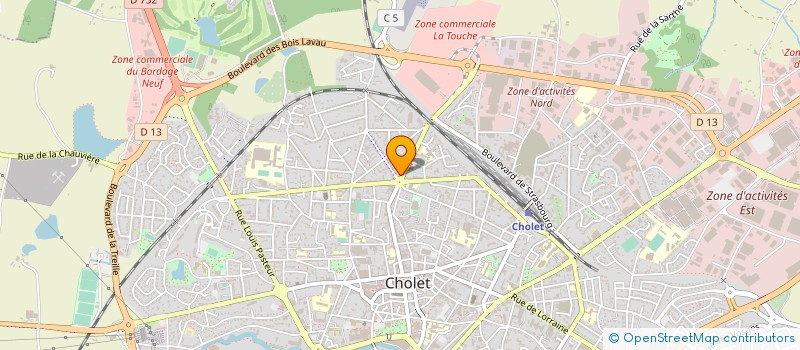 localisation de l'entreprise L'OREE DES NOUES à CHOLET