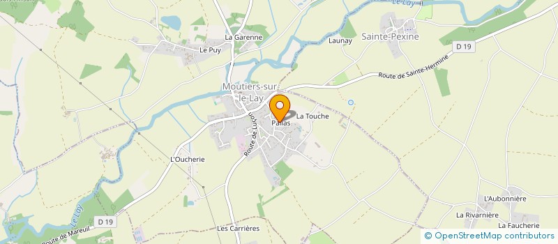localisation de l'entreprise L'OREE DU BOCAGE à MOUTIERS-SUR-LE-LAY