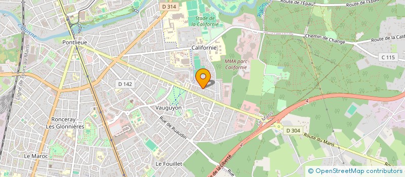 localisation de l'entreprise L OREE DU BOIS à LE MANS