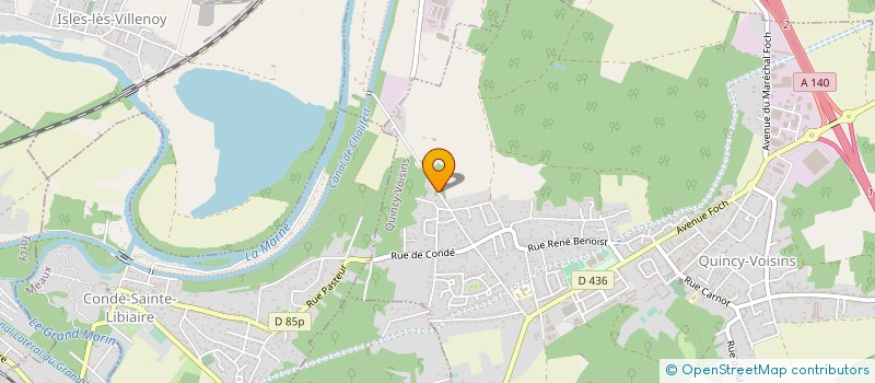 localisation de l'entreprise L'OREE DU BOIS  QUINCY-VOISINS