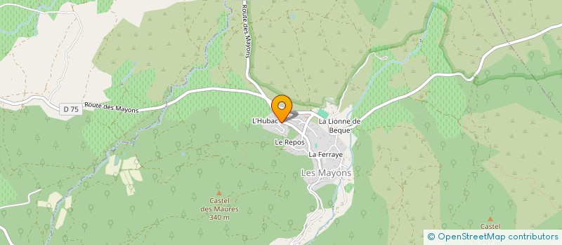 localisation de l'entreprise L'OREE DU BOIS à LES MAYONS