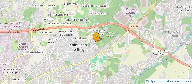 localisation de l'entreprise L'OREE DU BOIS à SAINT-JEAN-DE-BRAYE