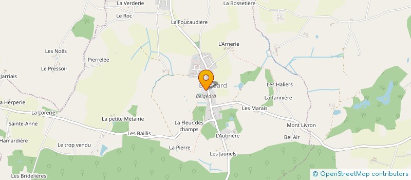 localisation de l'entreprise L'OREE DU BOIS  BELGEARD