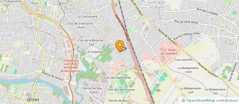 localisation de l'entreprise L'OREE DU BOIS  SAINT-CYR-EN-VAL