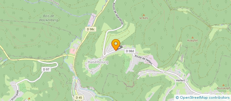 localisation de l'entreprise L'OREE DU BOIS  HASELBOURG