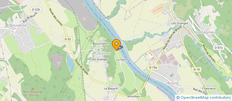 localisation de l'entreprise L'OREE DU BOIS  BOUVESSE-QUIRIEU