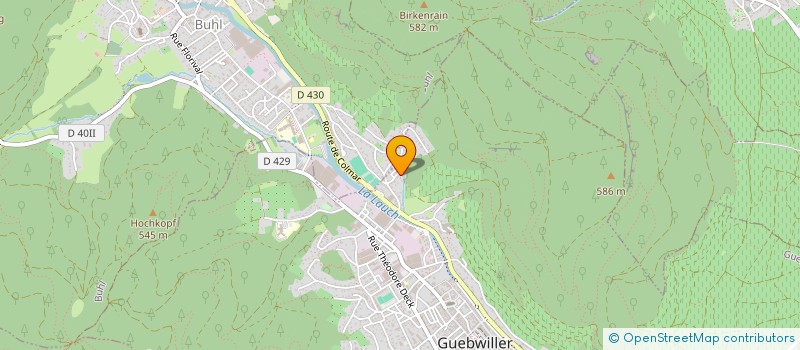 localisation de l'entreprise L'OREE DU BOIS  GUEBWILLER