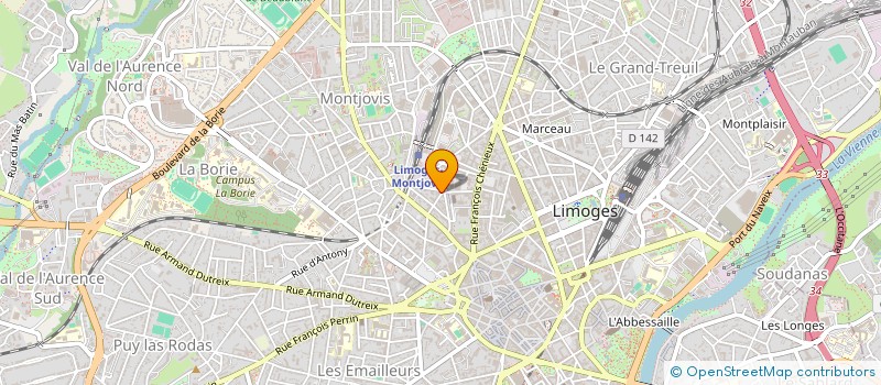 localisation de l'entreprise L'OREE DU BOIS à LIMOGES