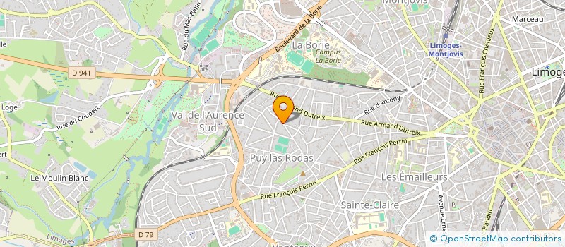 localisation de l'entreprise L'OREE DU BOIS à LIMOGES