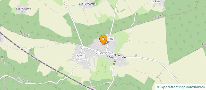 localisation de l'entreprise L'OREE DU BOIS  VILLECHETIVE