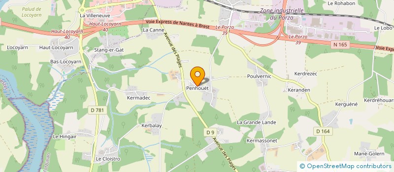 localisation de l'entreprise L'OREE DU BOIS à KERVIGNAC