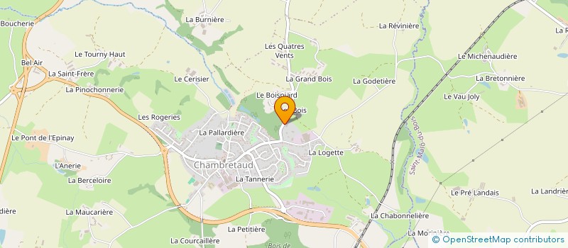 localisation de l'entreprise L'OREE DU CHATEAU à CHANVERRIE
