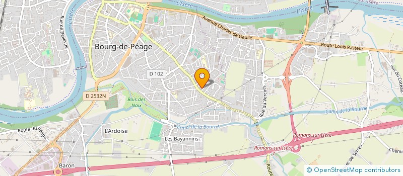 localisation de l'entreprise L'OREE DU GOUBET  BOURG-DE-PEAGE