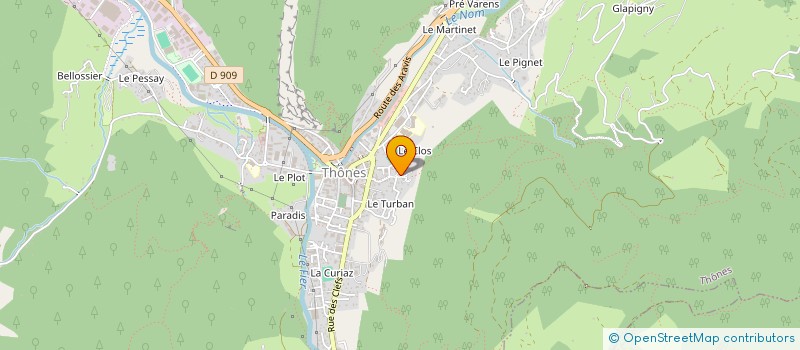 localisation de l'entreprise L'OREE DU MONT à THONES