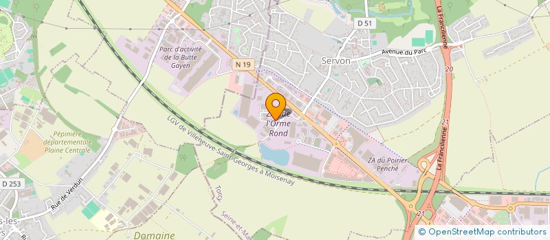 localisation de l'entreprise L'OREE DU SPORT  SERVON