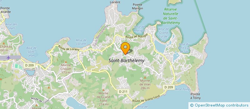 localisation de l'entreprise L'OREGAMI à SAINT BARTHELEMY