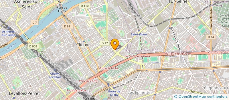 localisation de l'entreprise L'OREILLE ATTENTIVE à CLICHY