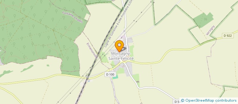 localisation de l'entreprise L'OREILLE GOURMANDE  MONTAGNY-SAINTE-FELICITE