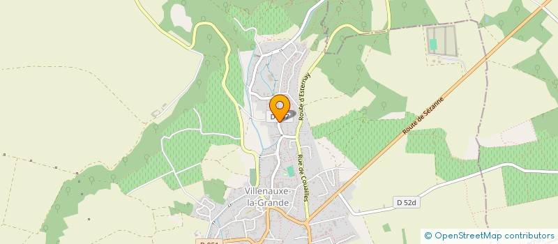 localisation de l'entreprise L'ORELIE  VILLENAUXE-LA-GRANDE